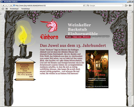 images mediendesign webdesign einhorn-musterseite